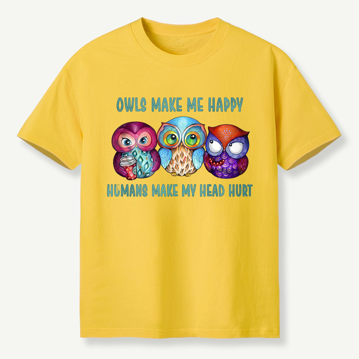 Owls Make Me Happy T-Shirt
