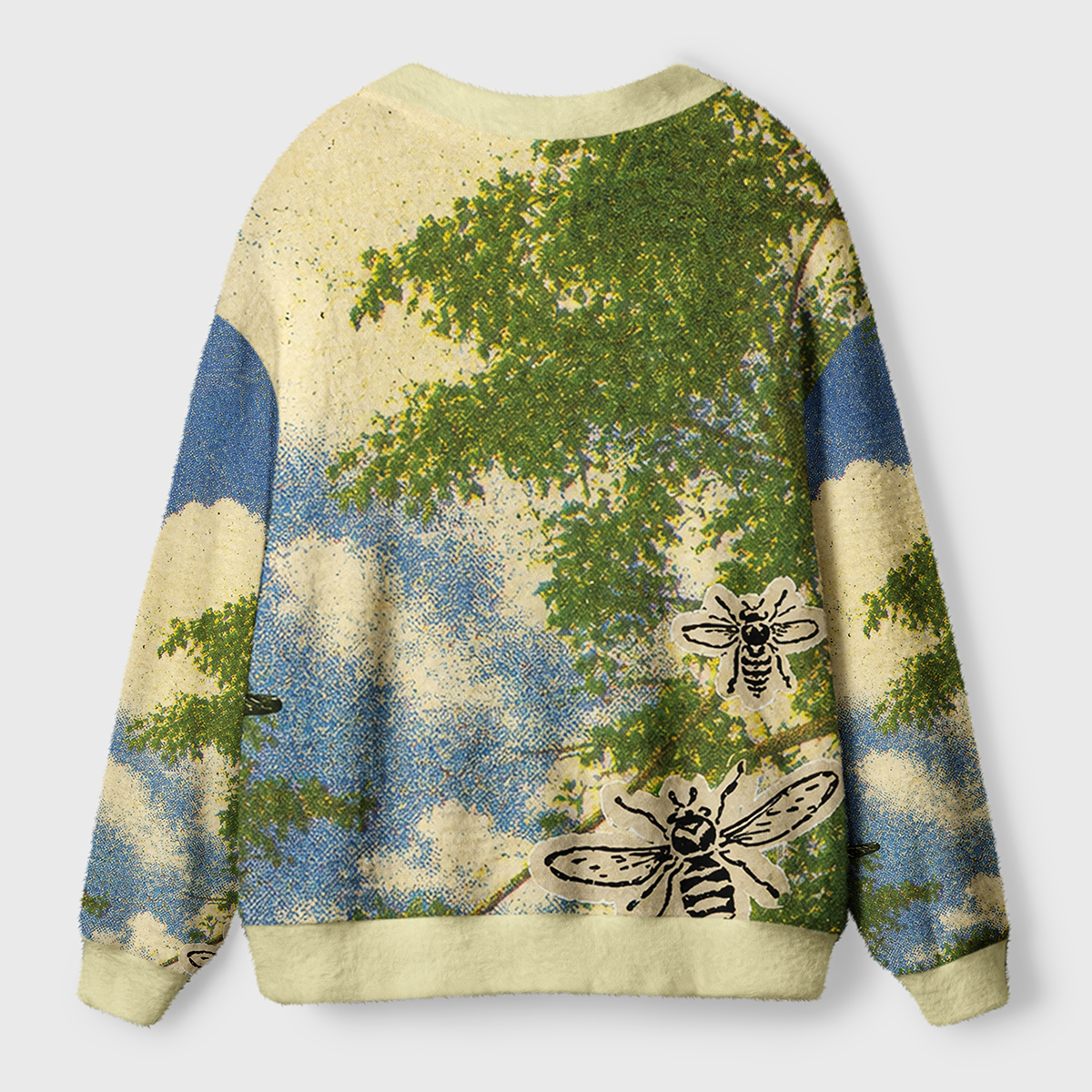 Buzzing Beneath the Treetops Ugly Cardigan Sweaters