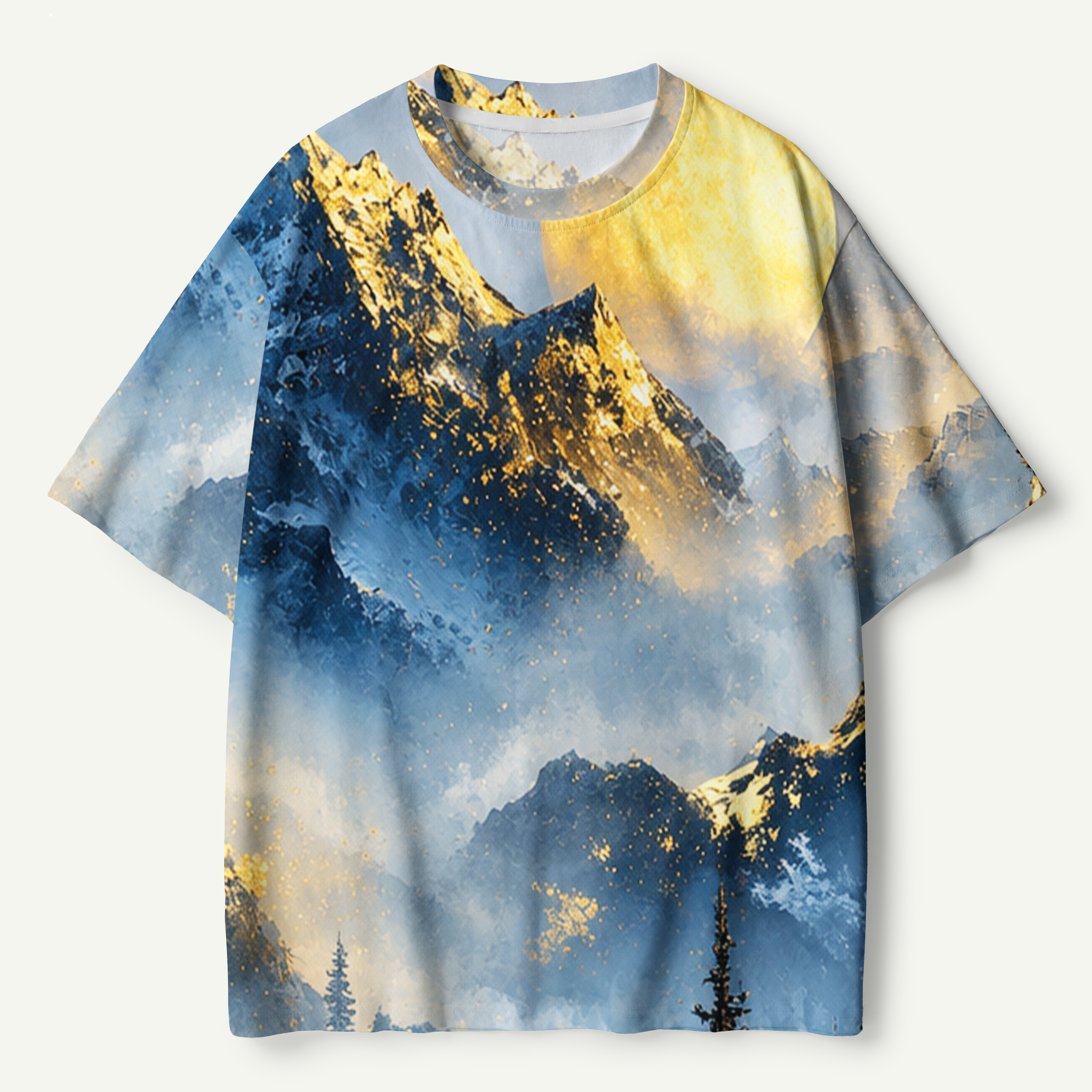 Moonlit Mountain Lake Wilderness Premium Pure Cotton Tee