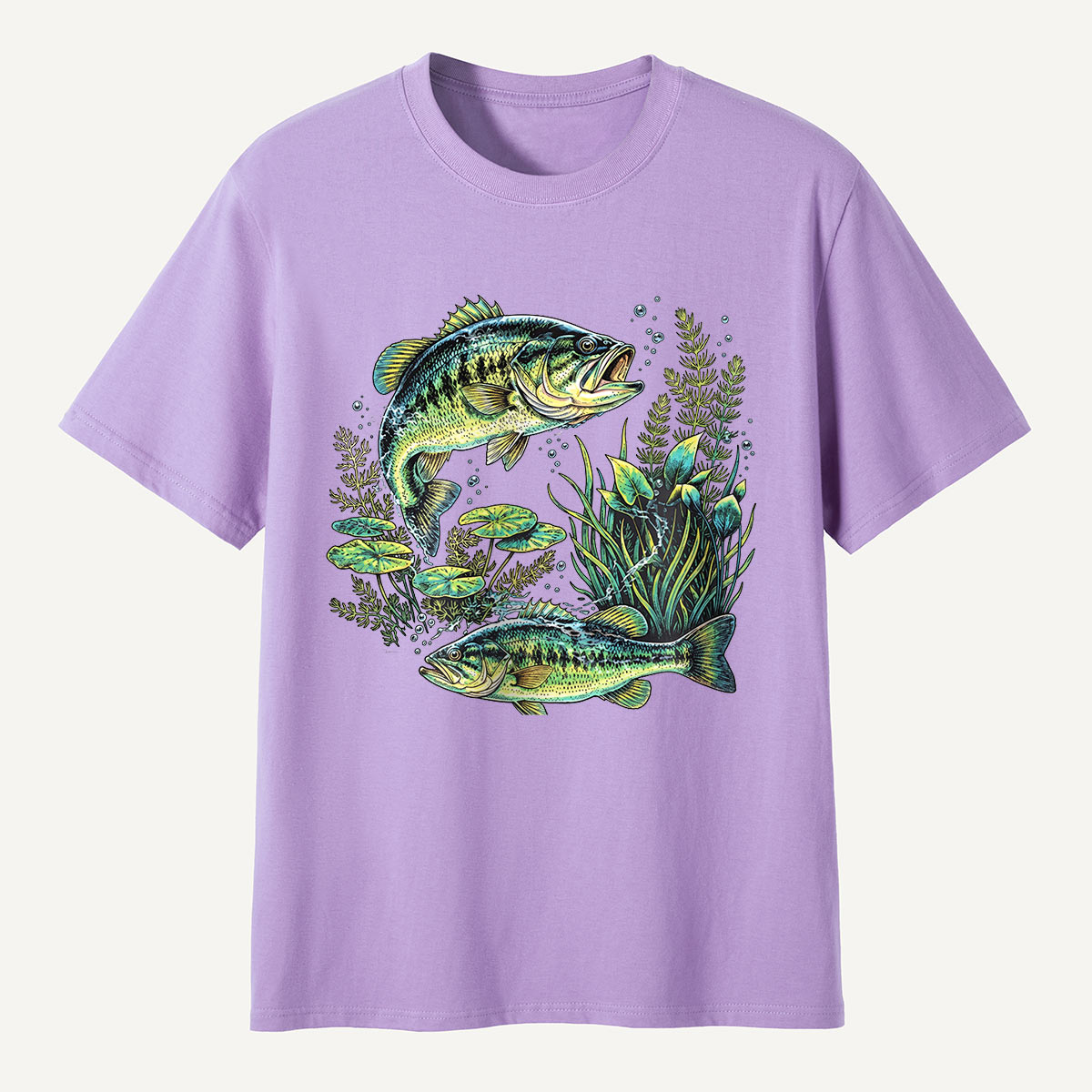 Largemouth Bass Underwater Scene T-Shirt