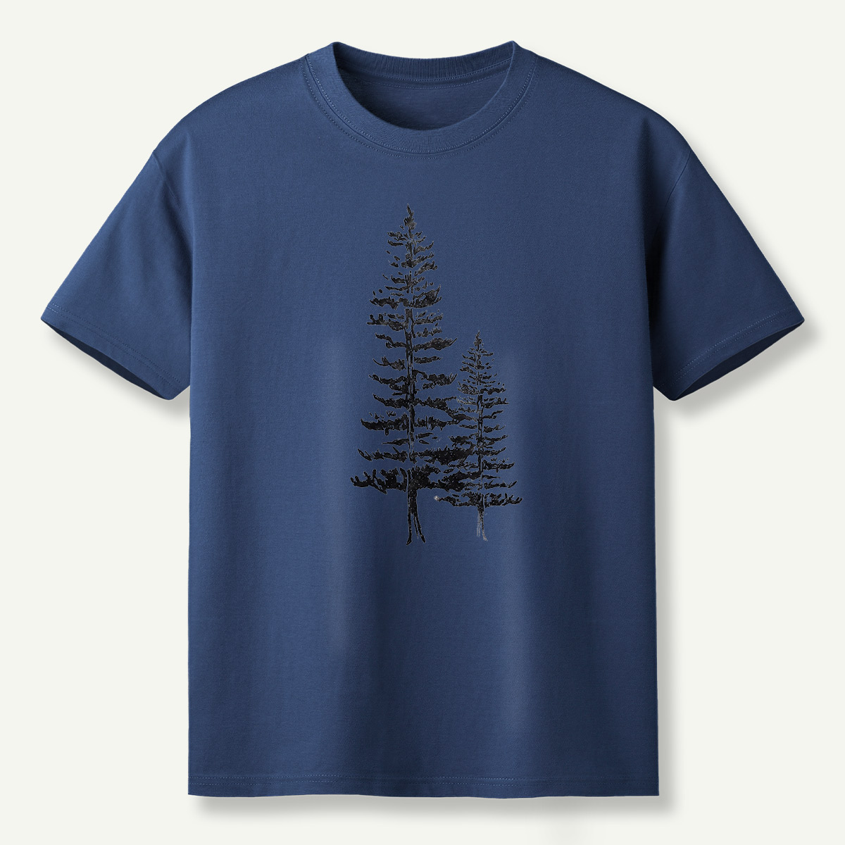 Lone Pine Tree Botanical Sketch T-Shirt