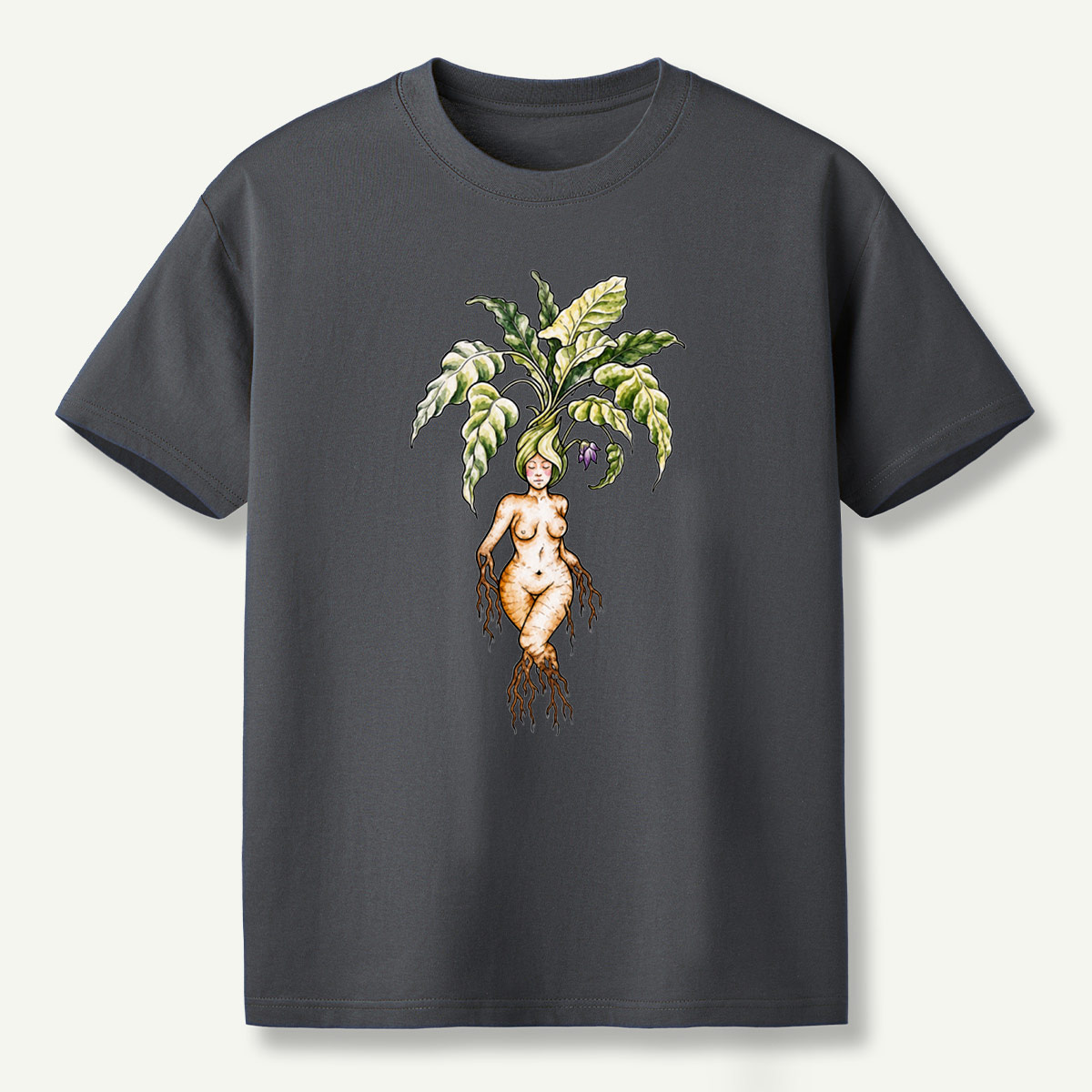 Forest Goddess Botanical Root Spirit T-Shirt