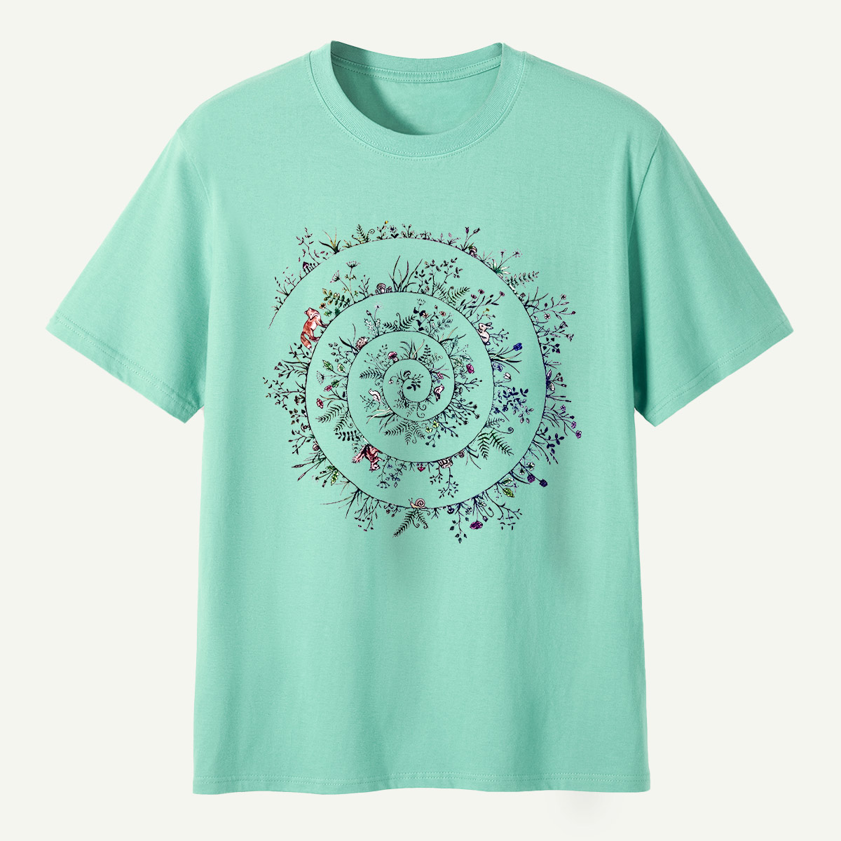 Botanical Spiral Of Nature T-Shirt
