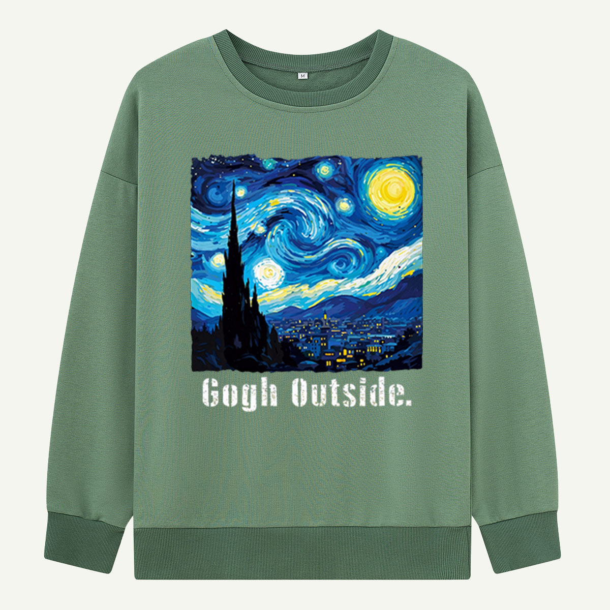 Swirl Night Sky Gogh Outside Sweatshirts