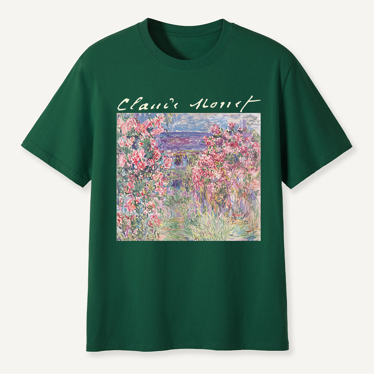 Starry Night Sunset Cat Seaside T-Shirt