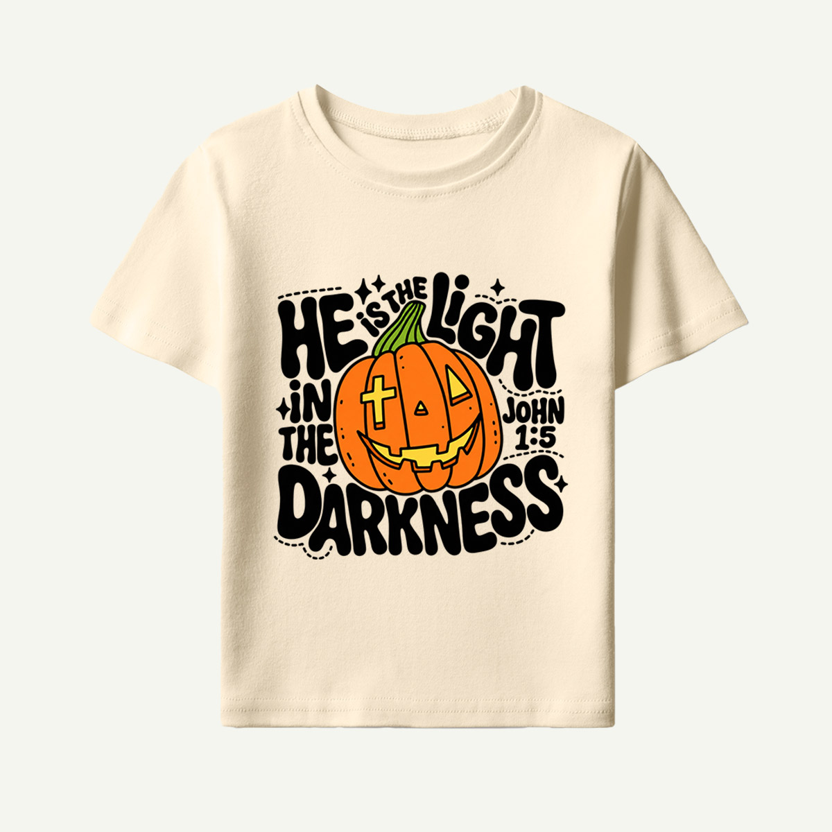 Silly Jack O Lantern Face Kids T-Shirt