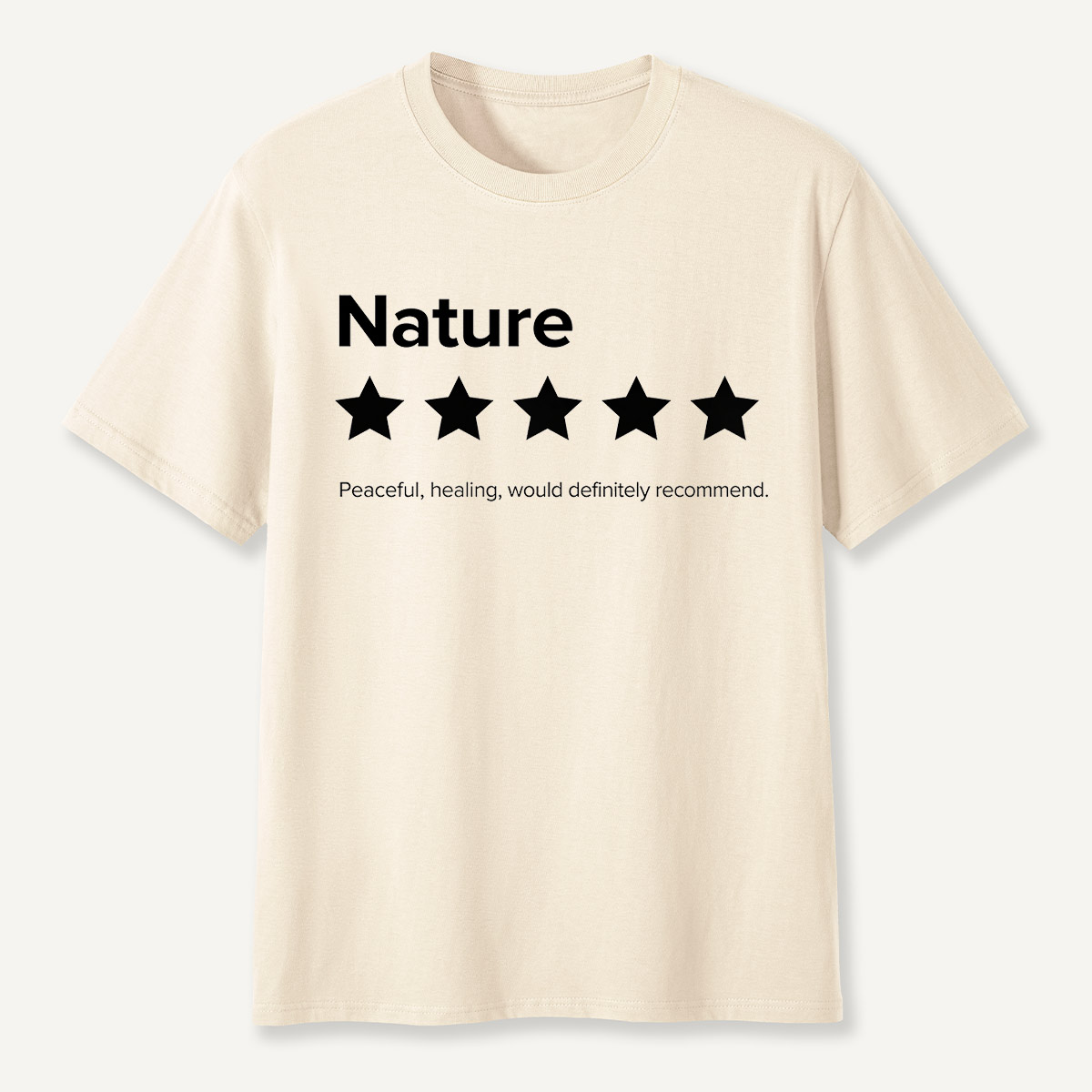 Nature 5-Star Review Minimalist Rating T-Shirt