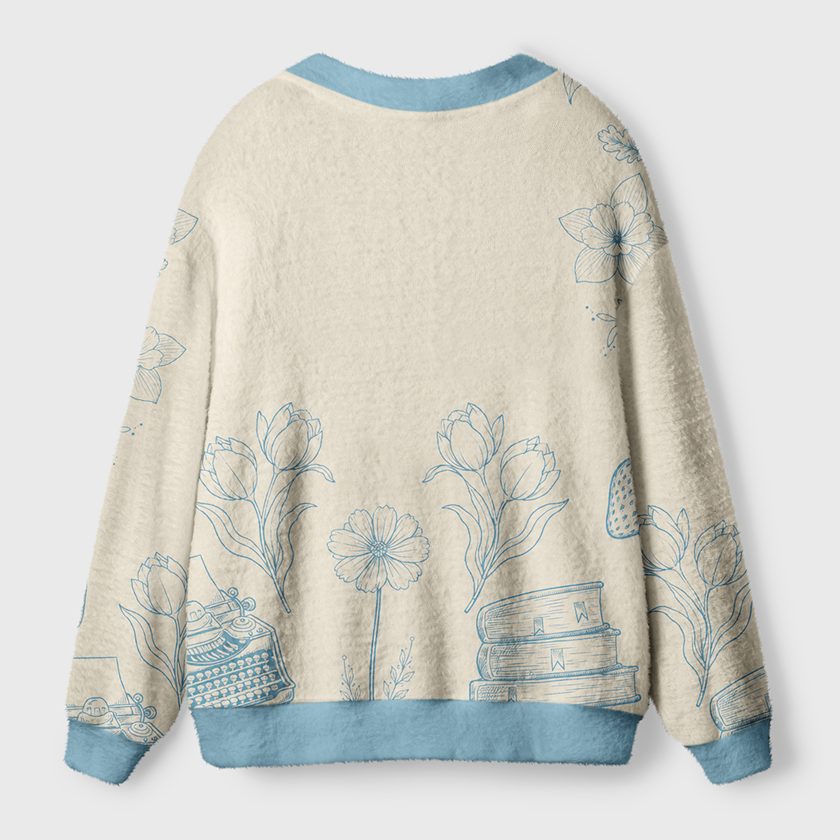 Petals, Pages & Typewriter Days Ugly Cardigan Sweaters