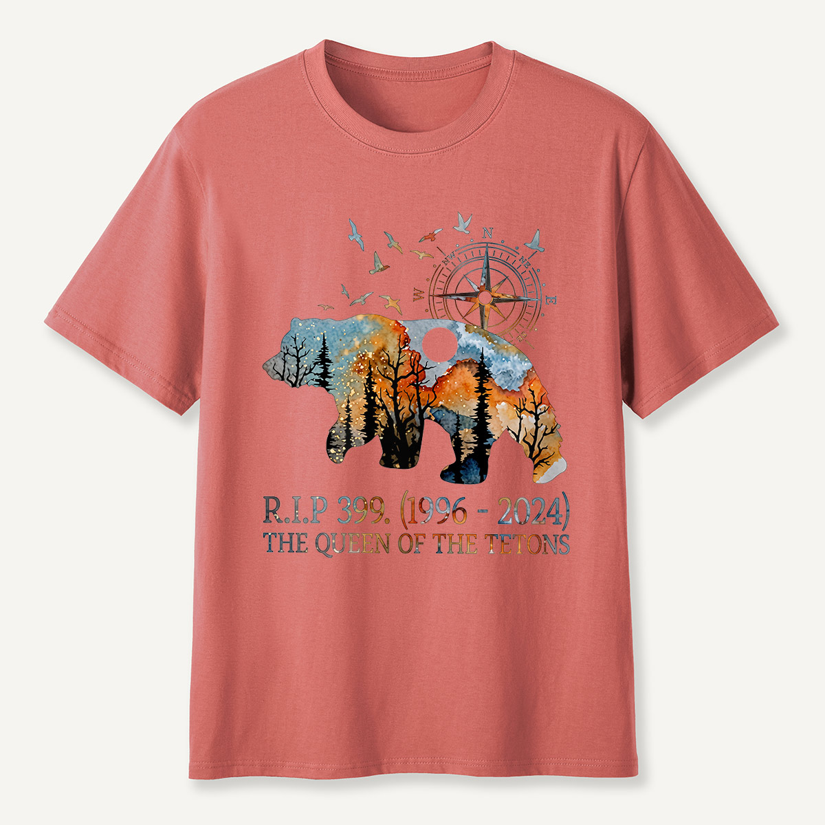 RIP 399 Queen of the Tetons Bear Memoria T-Shirt
