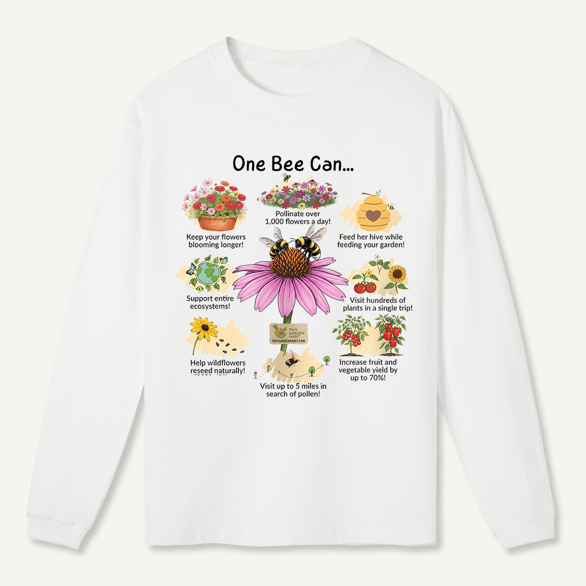 One Bee Can Long Sleeve T-Shirt
