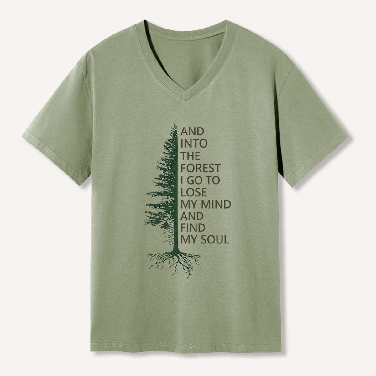 Vintage Heron Wetland Bird Nature V-neck T-Shirt