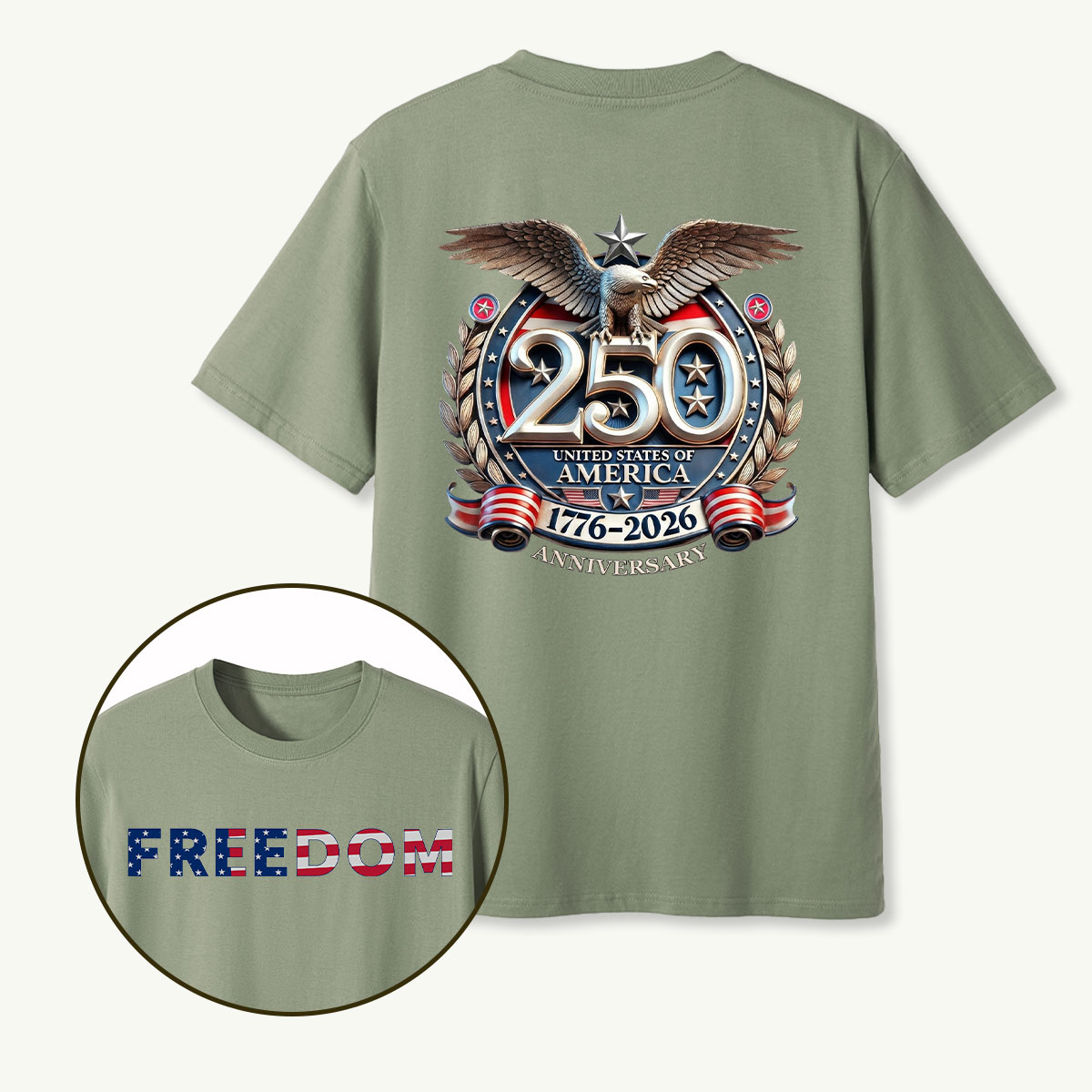 250 United States of America 1776‑2026 Anniversary Eagle T‑Shirt