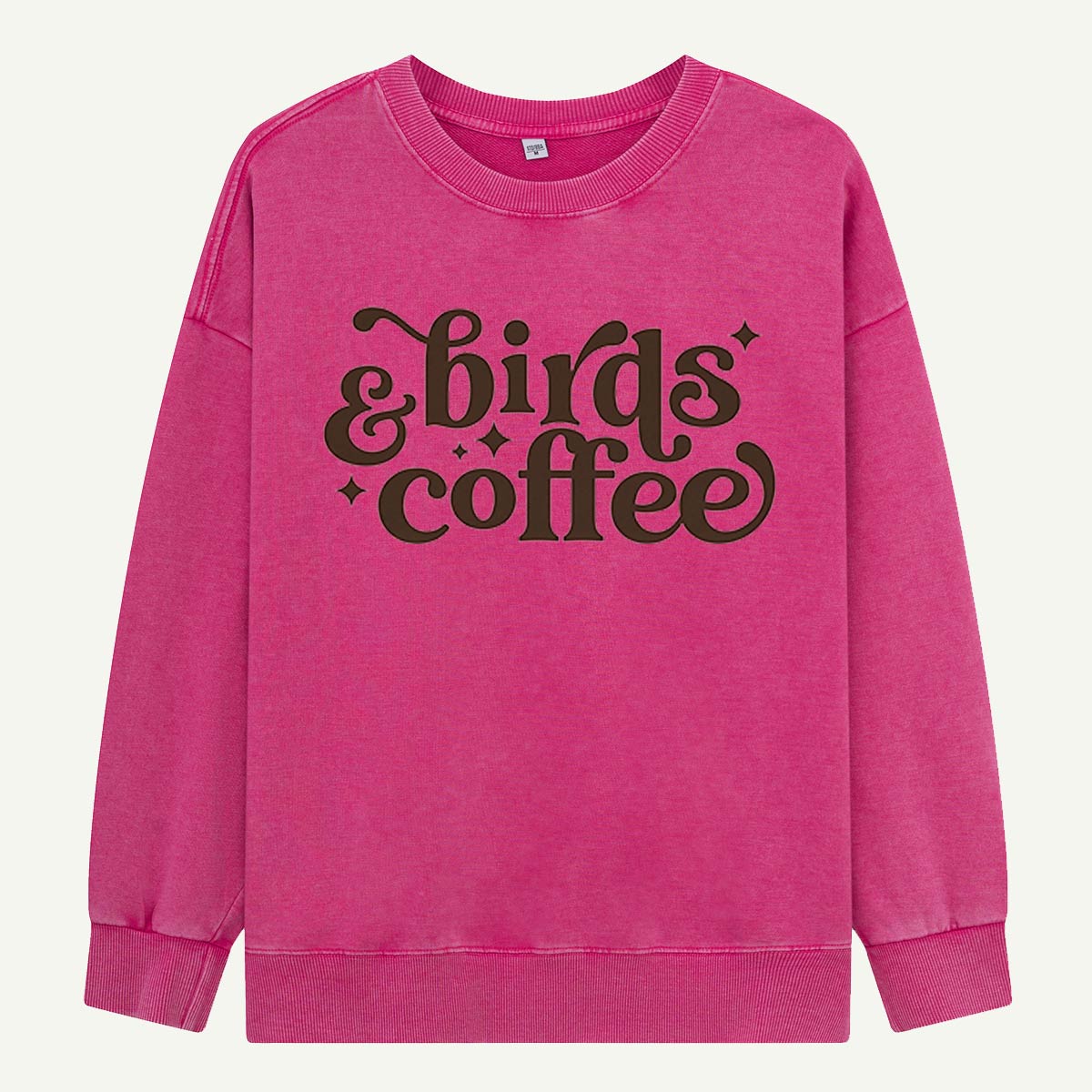 Birds & Coffee Please Washed Sweatshirts