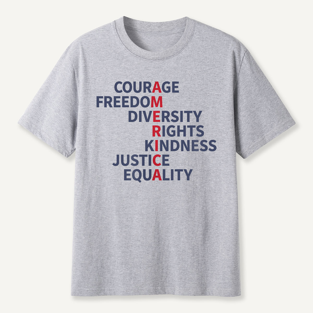 Courage Freedom Diversity Rights Tee