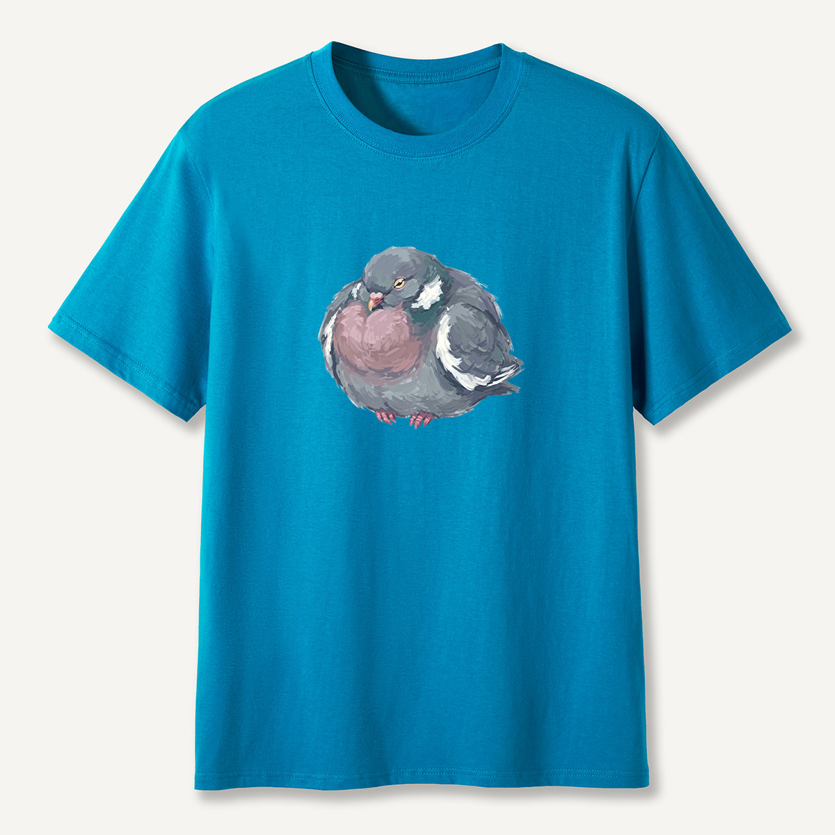 Cozy Pigeon Hand Drawn Bird T-Shirt