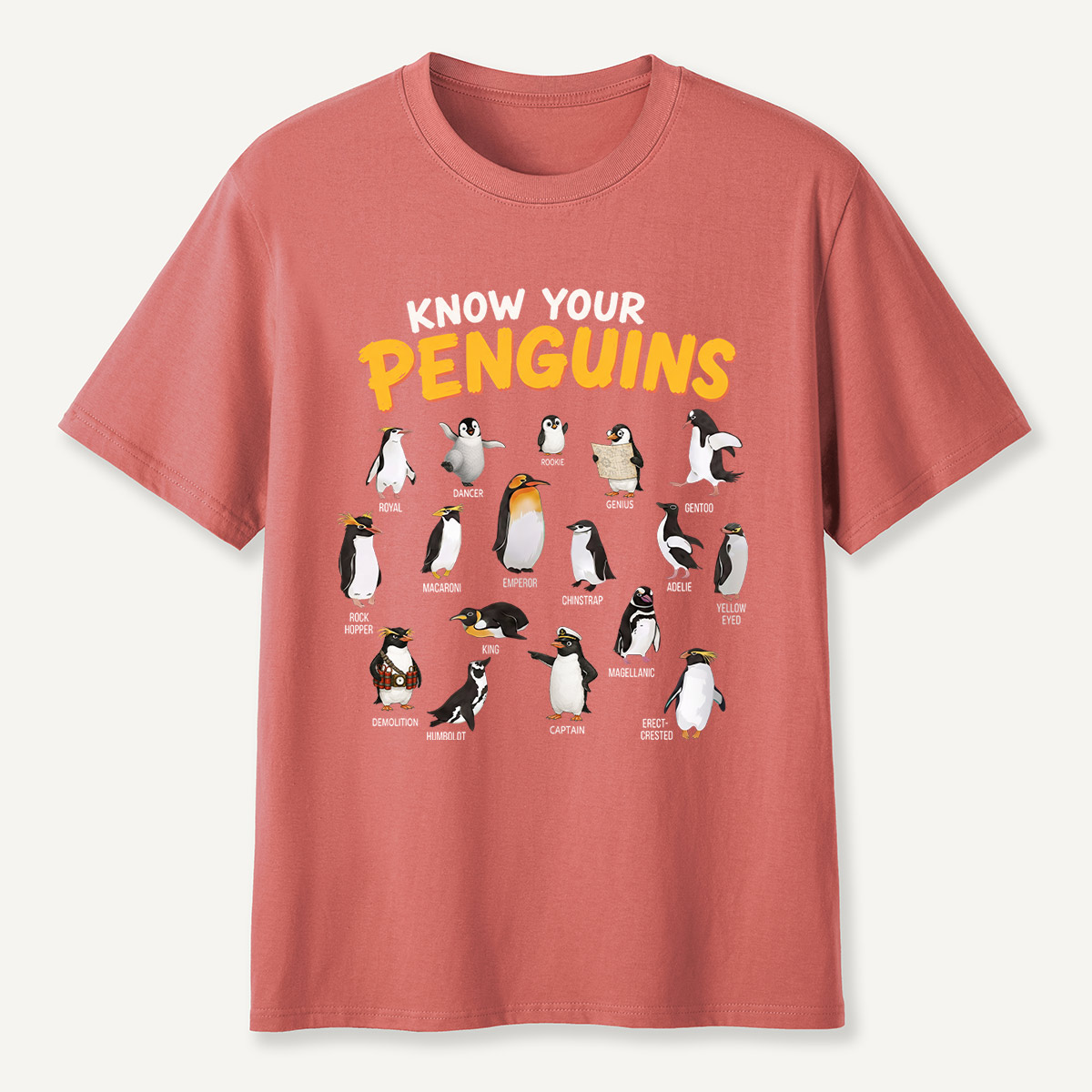 Know Your Penguins Penguin Species T‑Shirt