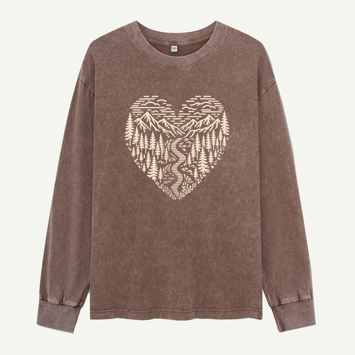 Where the Wild Heart Wanders Washed Long Sleeves