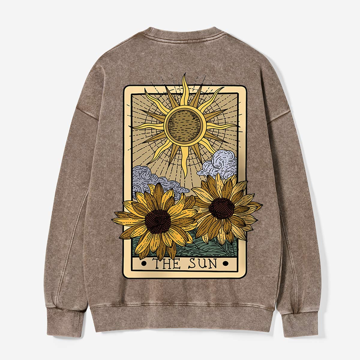 The Sun in Sunflower Season Washed Sweatshirts