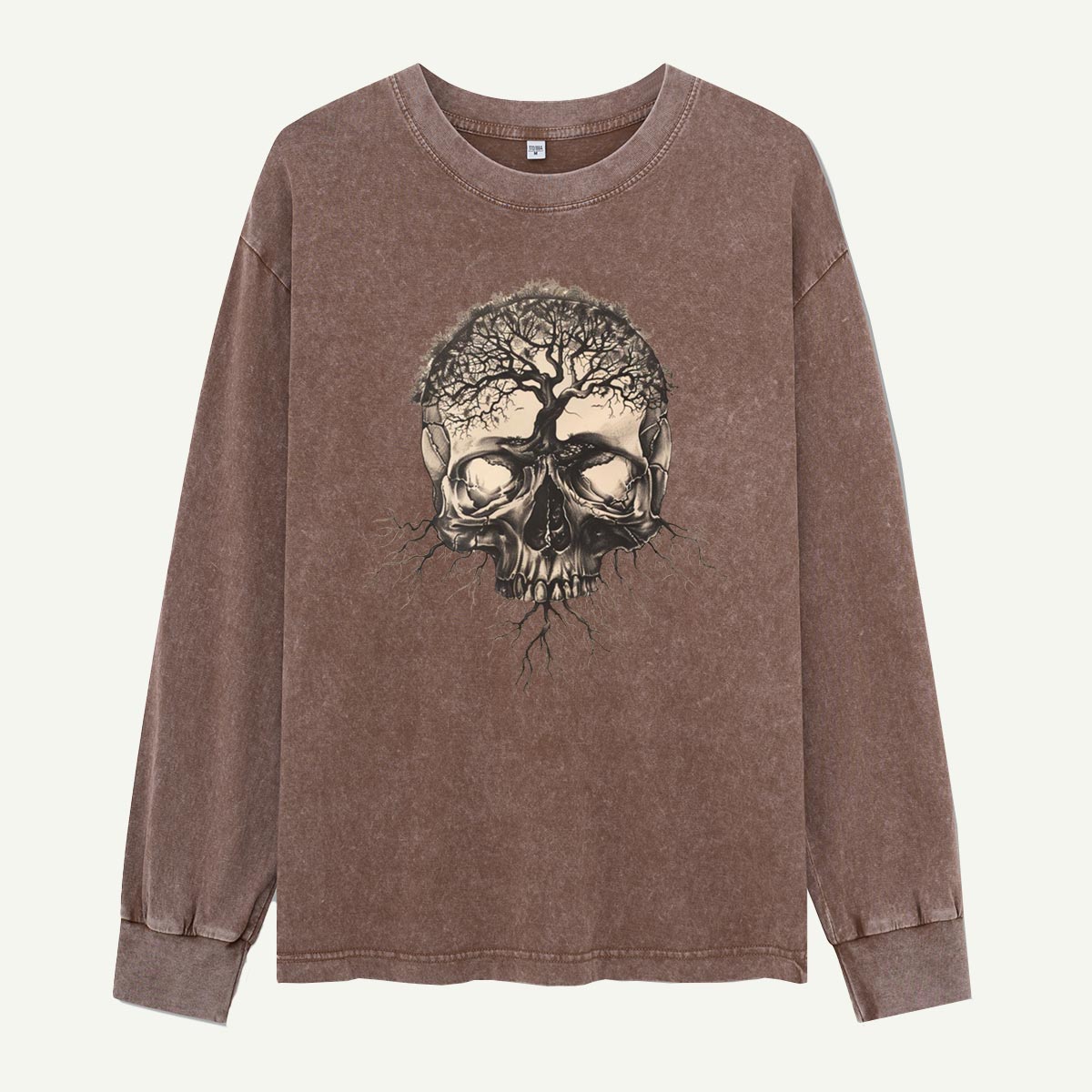 Rooted in the Afterlife Washed Long‑sleeve