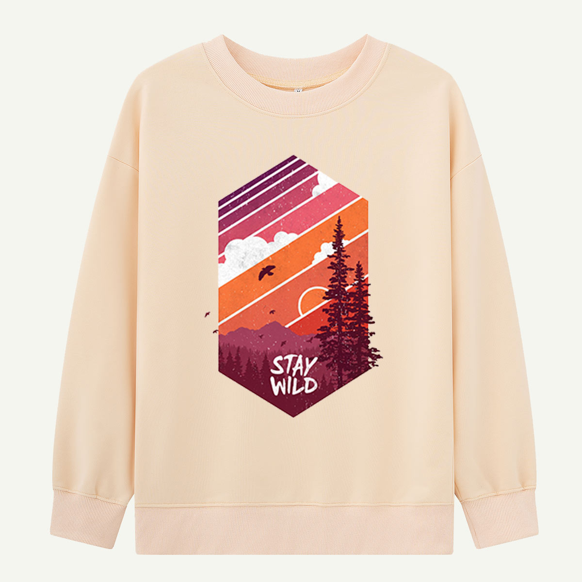 Stay Wild Forest Sunset Sweatshirts