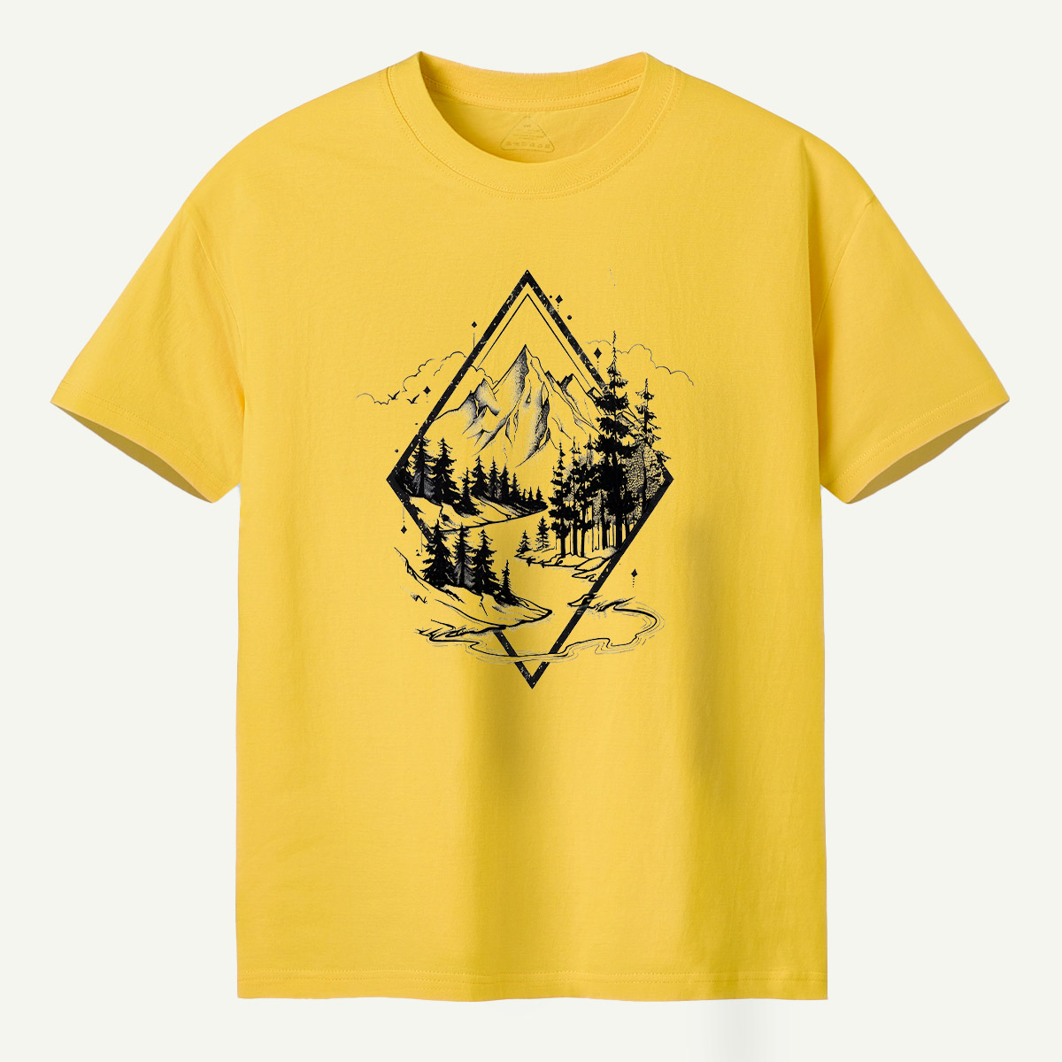 Mountain Forest Diamond Landscape T-Shirt