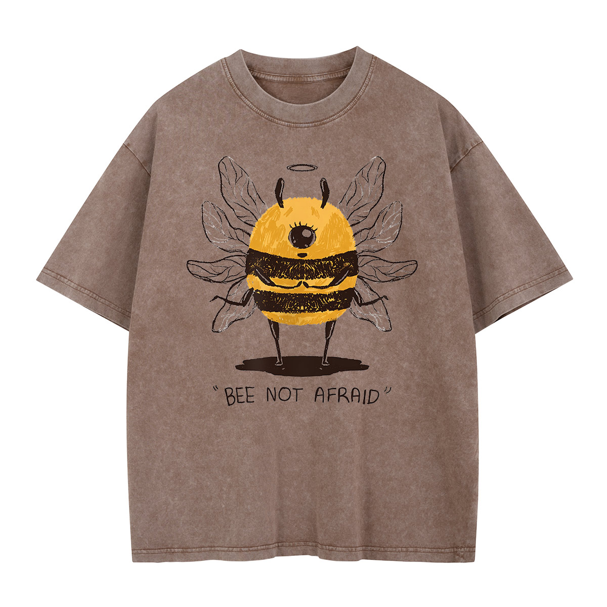 Bee Not Afraid Washed T-Shirt