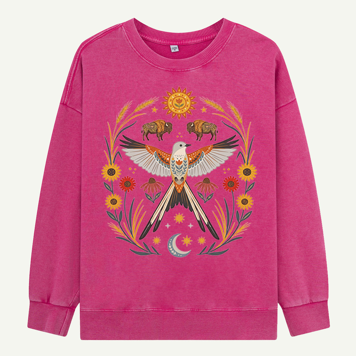 Prairie Wings & Bison Washed Sweatshirts