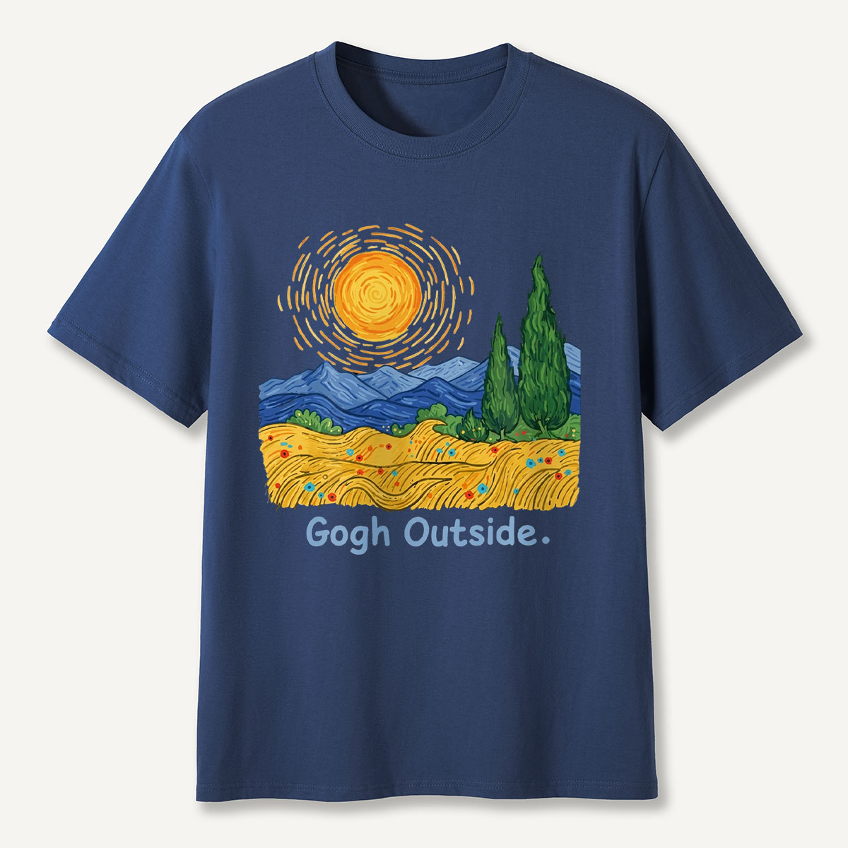 Sun Field Gogh Outside T-Shirt