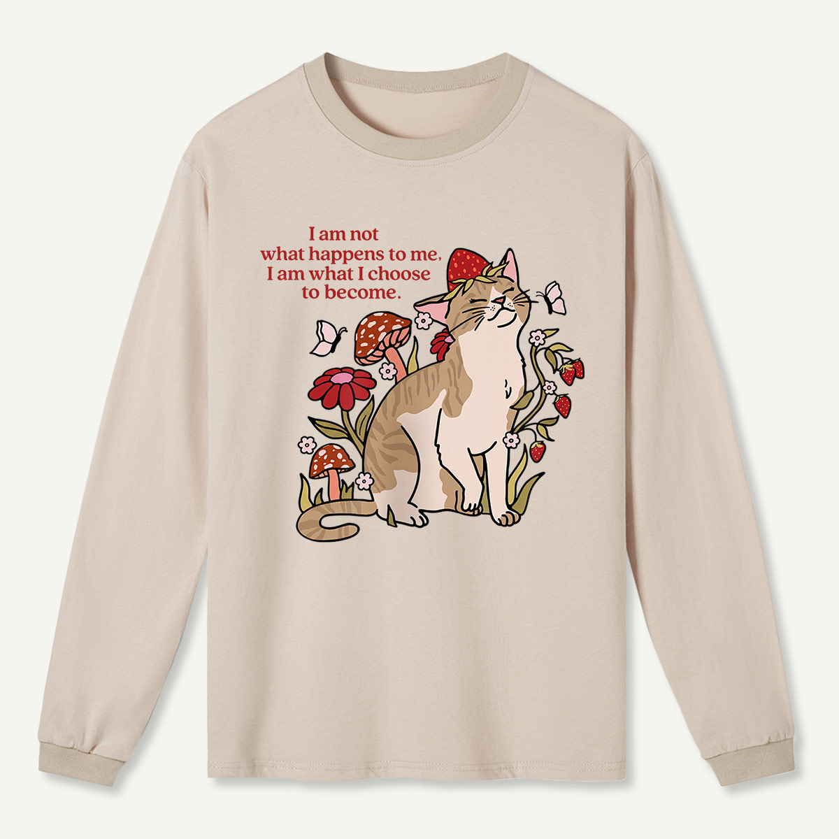 Forest Cat Quote Long Sleeve T-Shirt
