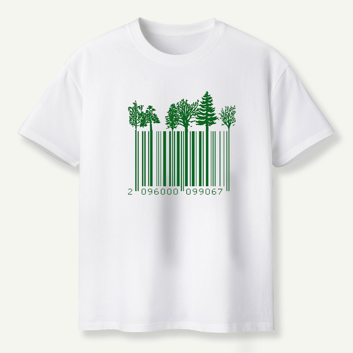 Forest Barcode Tree Line T-Shirt