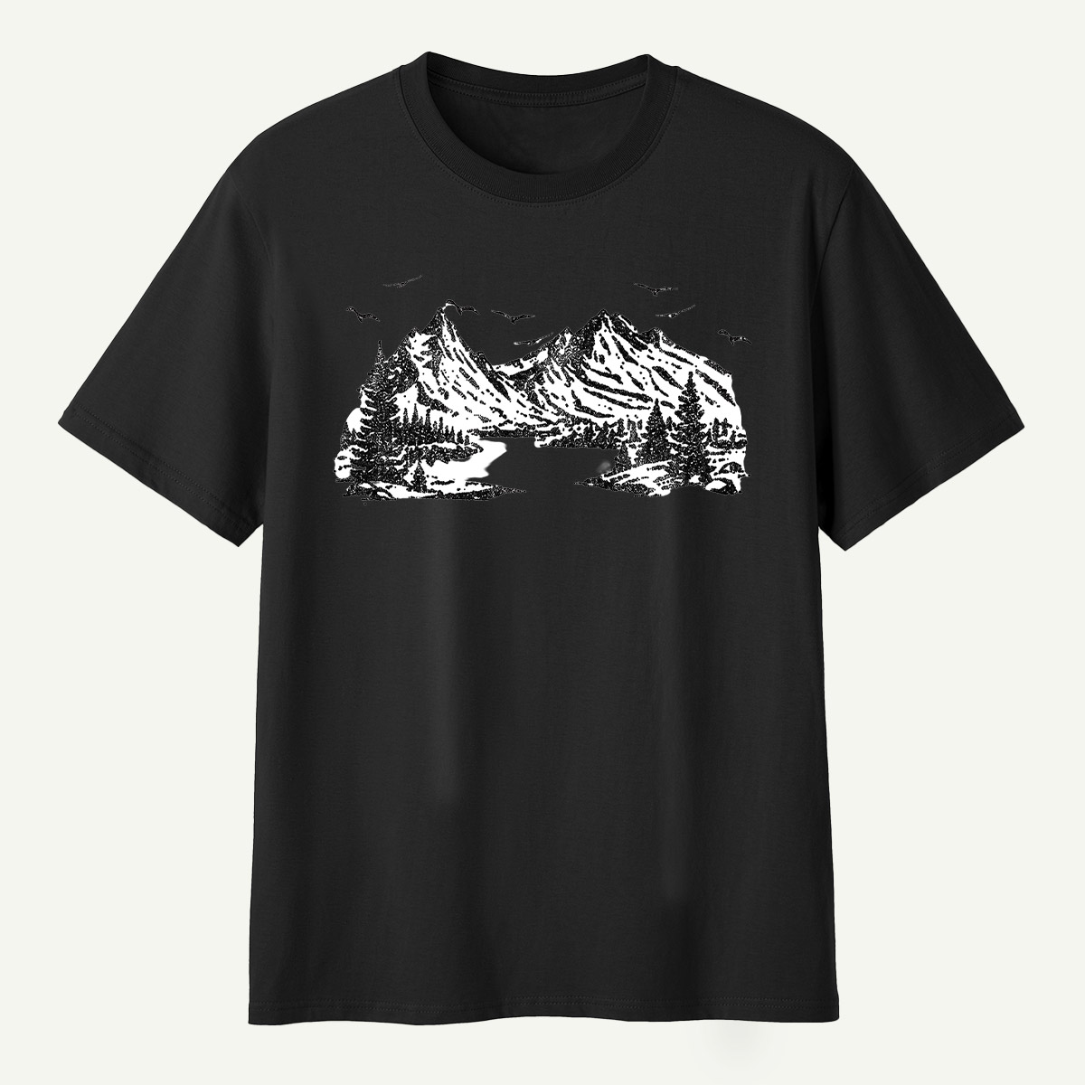 Mountain Valley Wilderness Sketch T-Shirt