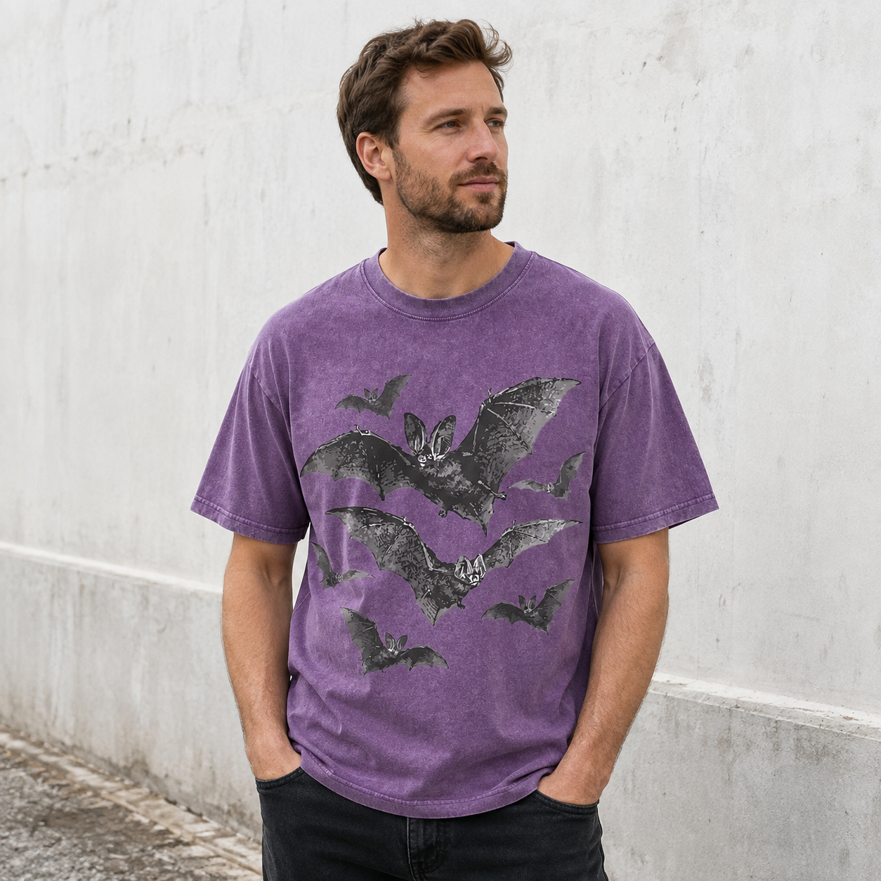 The Bat Pack Takes Flight Washed T-Shirt