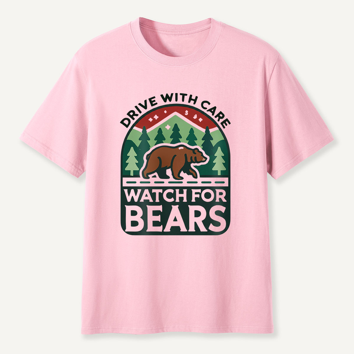 Drive with Care Watch for Bears Road Sig  T-Shirt
