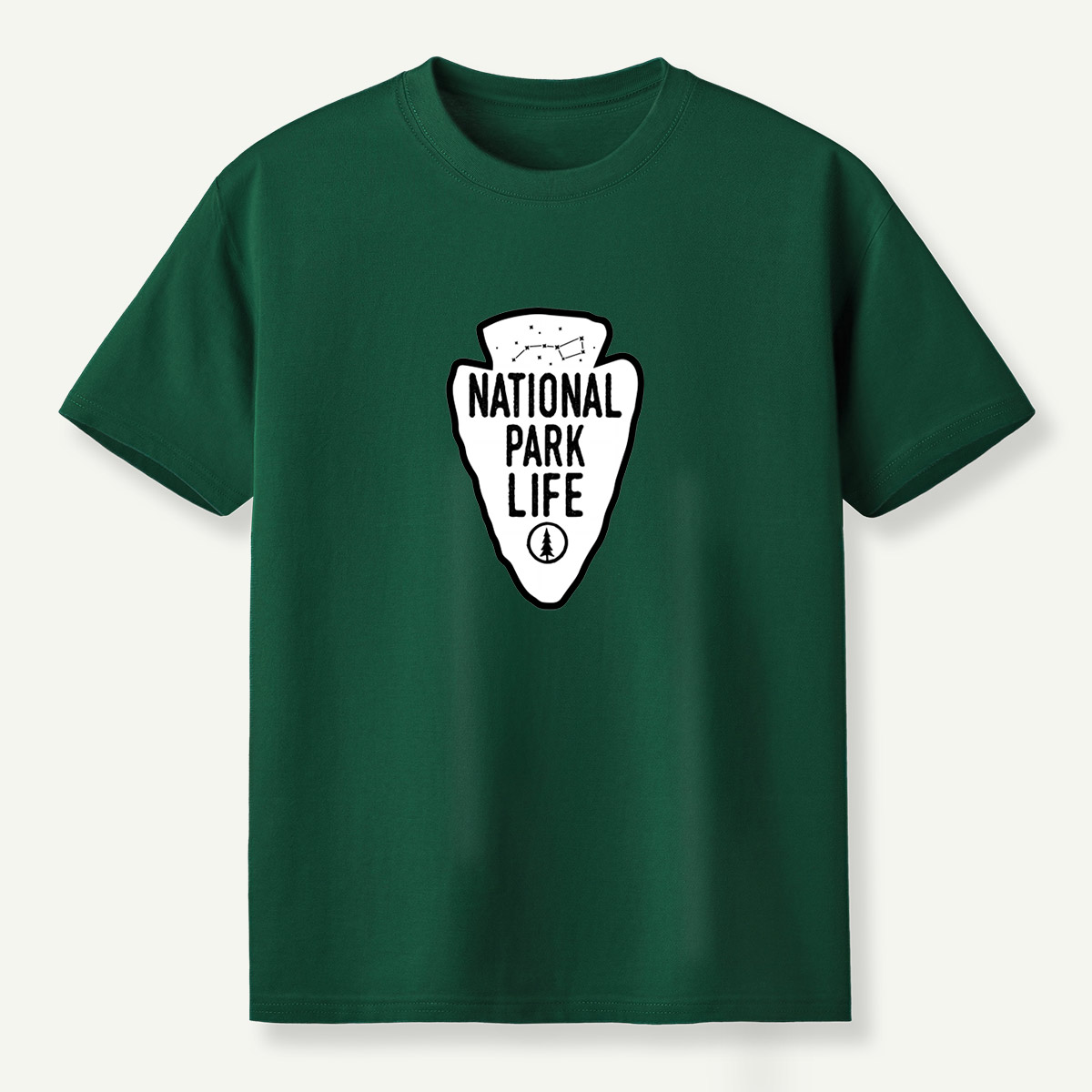National Park Life Pine Tree Constellation Arrowhead Emblem T-Shirt