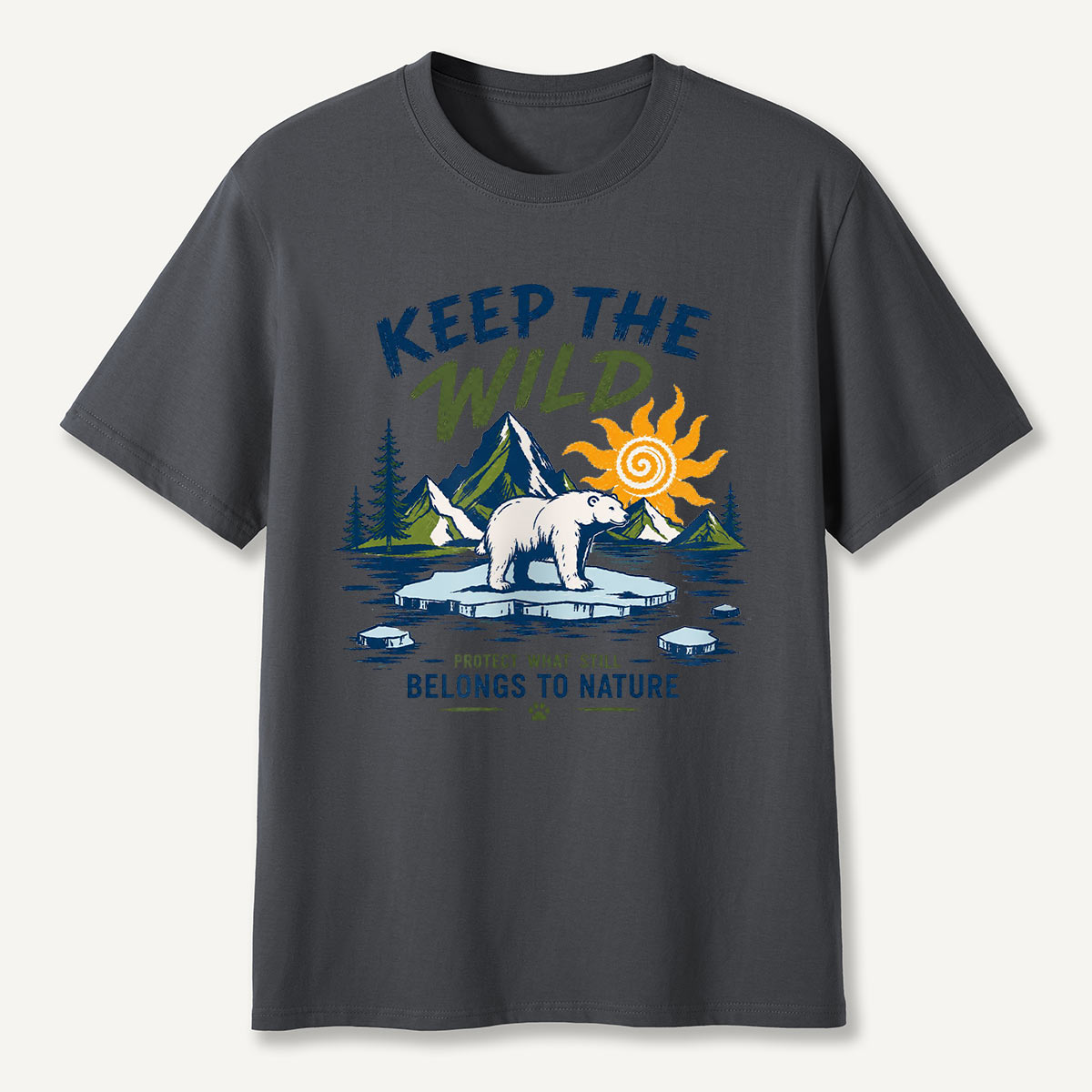 Keep the Wild Outdoor Adventure Wild Arctic Bear T-Shirt