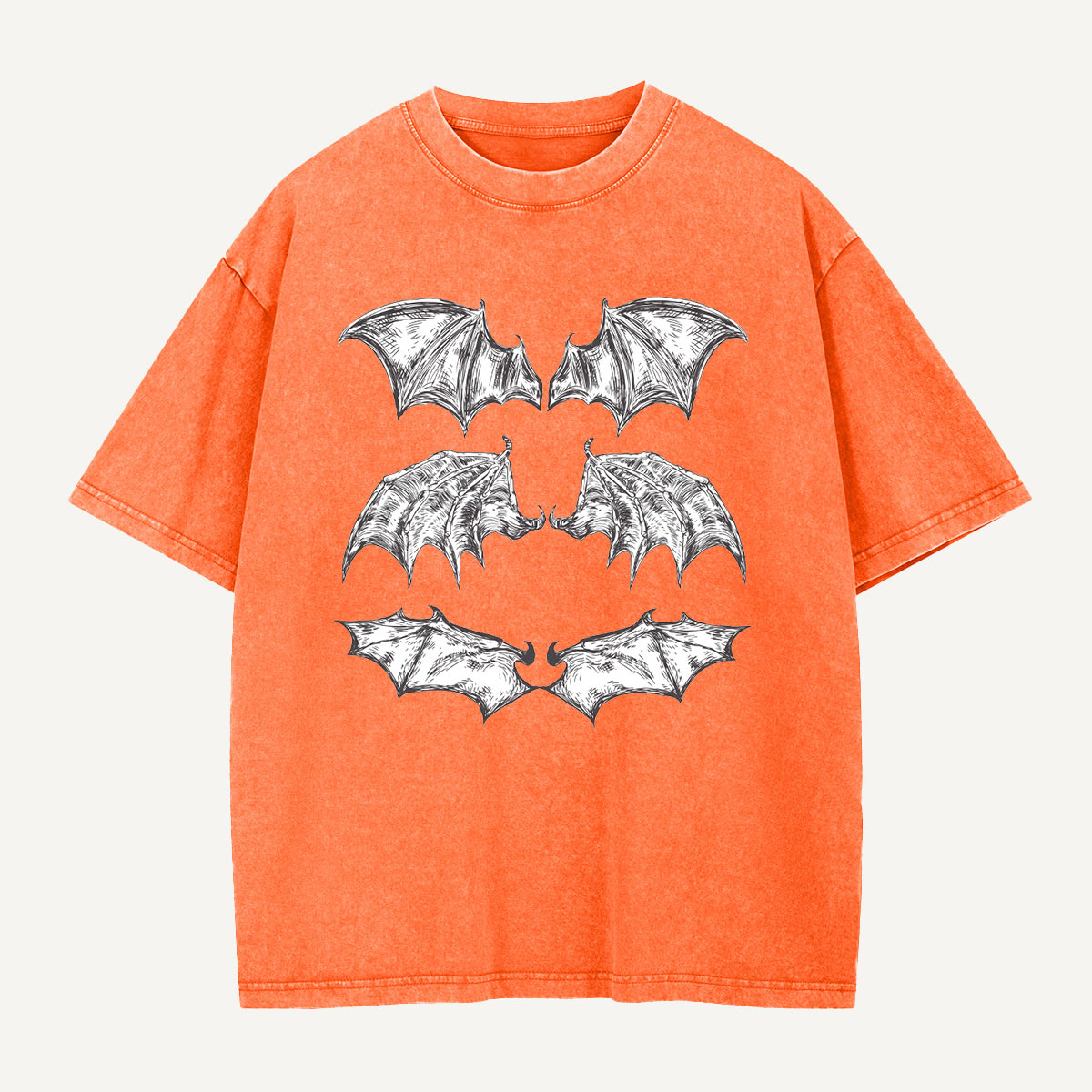 A Study in Bat Wings Washed T-Shirt