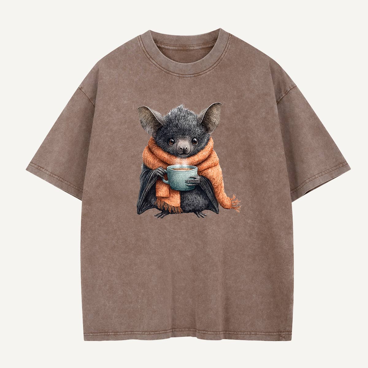 Coffee Before Cave Time Washed T-Shirt