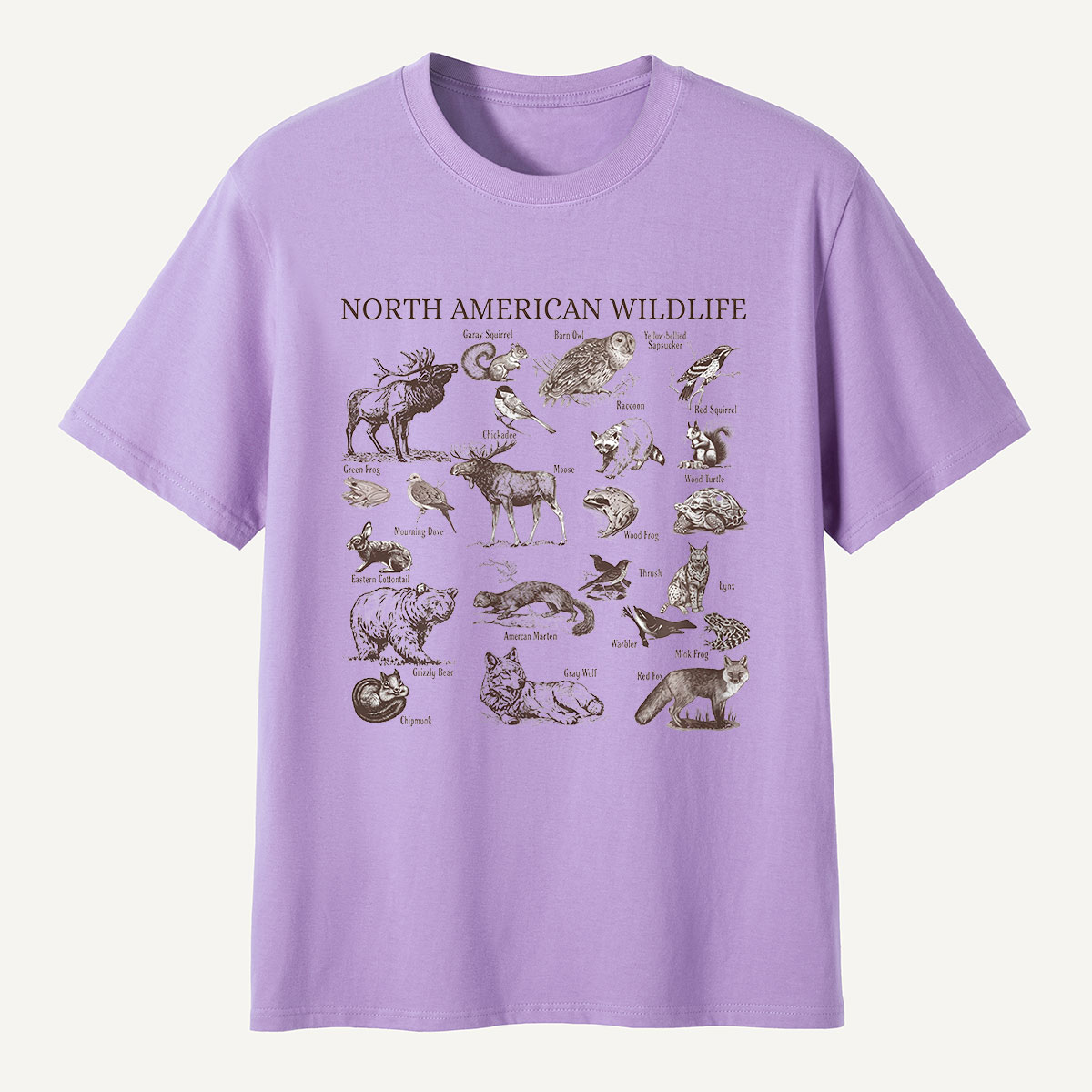 North American Wildlife Vintage T-Shirt