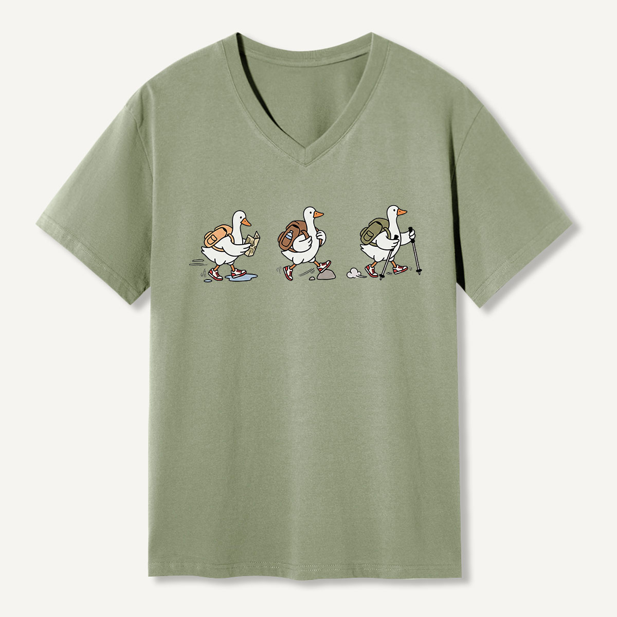 Little Bird Walking Parade V-neck T-Shirt