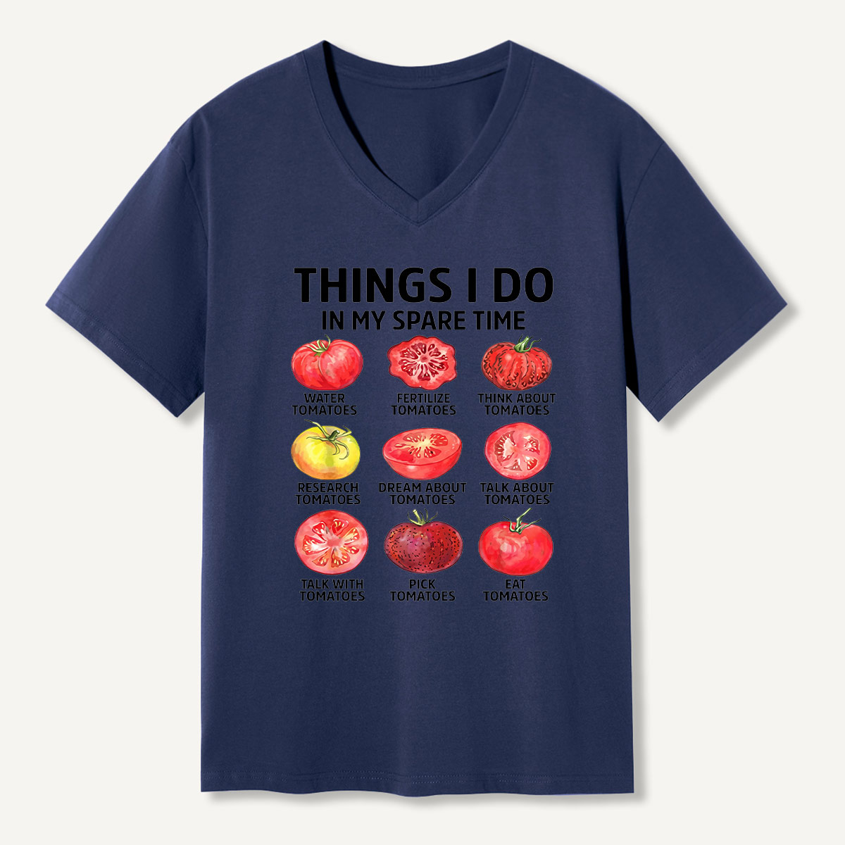 Things I Do In My Spare Time Science Chart V-neck T-Shirt