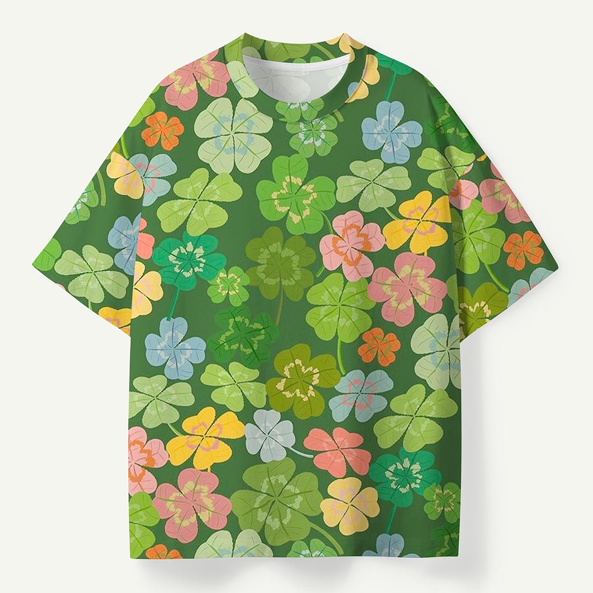 Four-Leaf Clover Pattern Premium Eco Tee