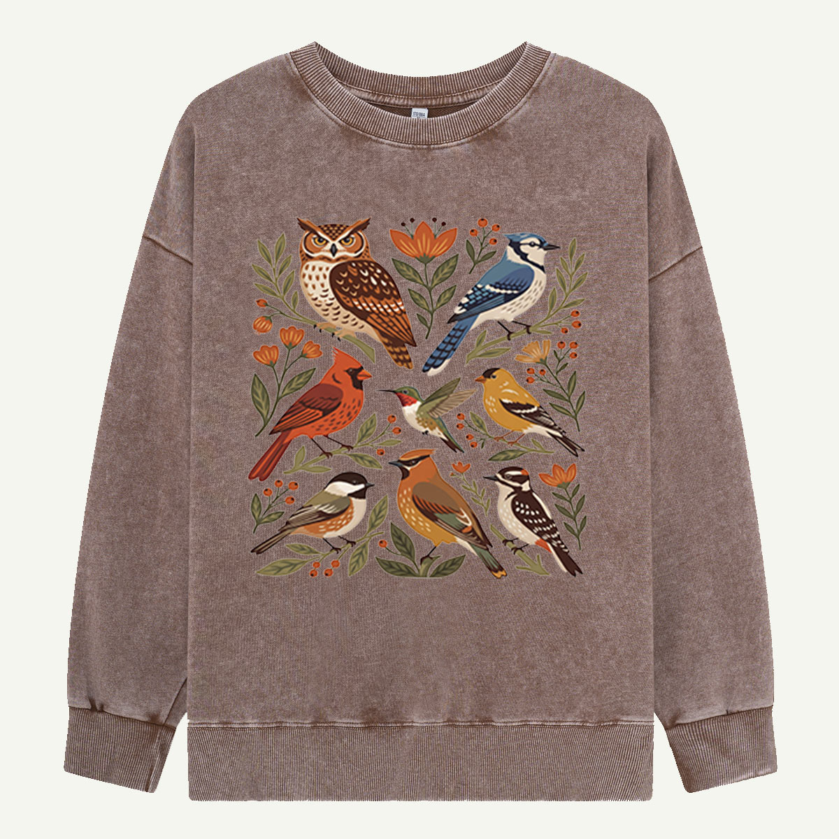 Backyard Bird Gathering Washed Sweatshirts