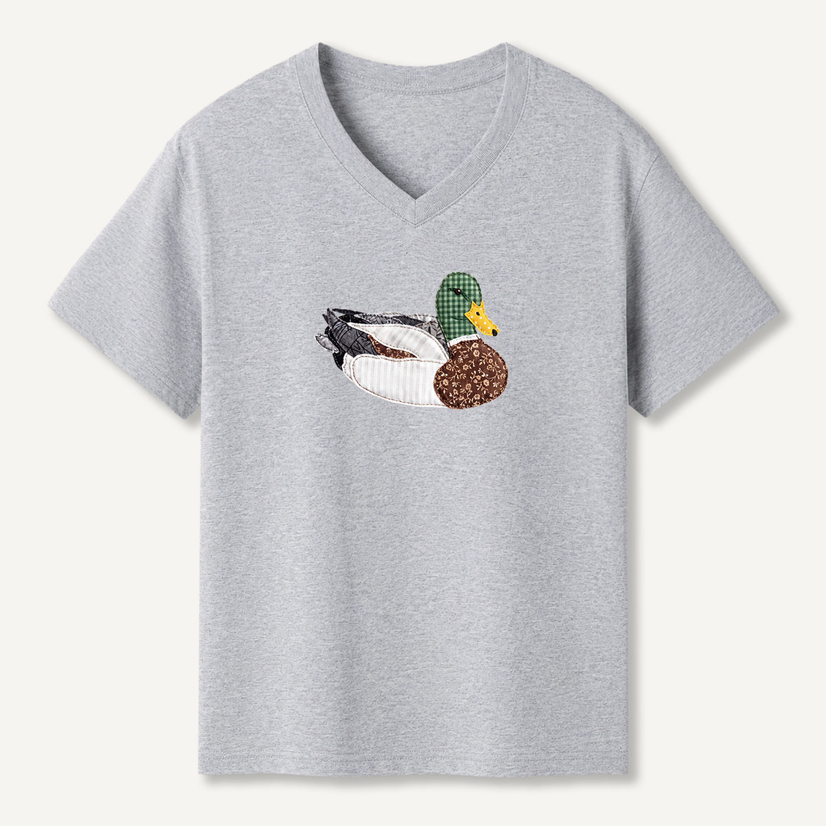 Mallard Duck Vintage Wildlife V-neck T-Shirt