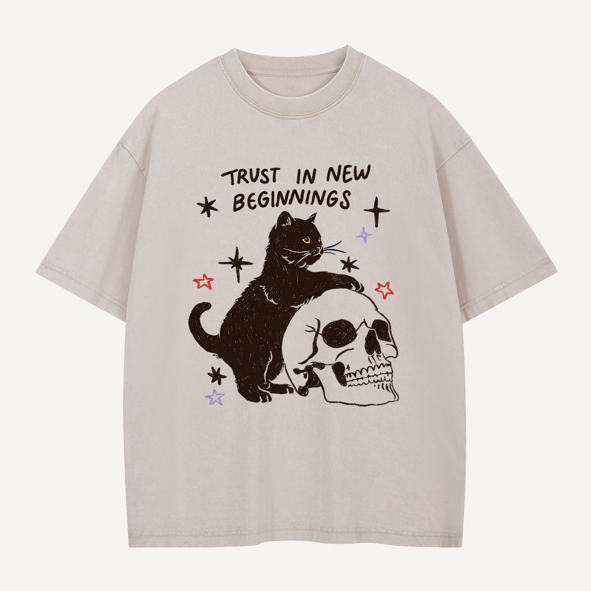 Trust in New Beginnings Washed T-Shirt