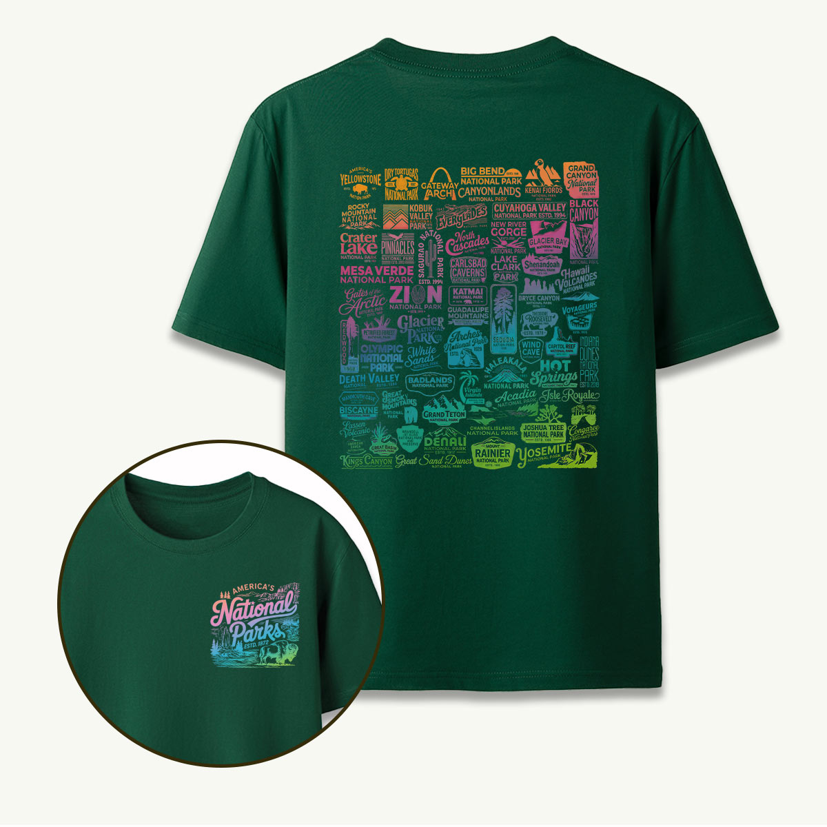 Vintage National Park Traveler Camping T-Shirt