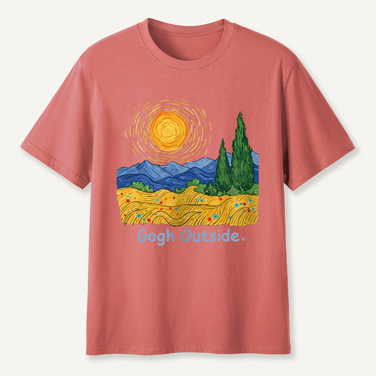 Sun Field Gogh Outside T-Shirt