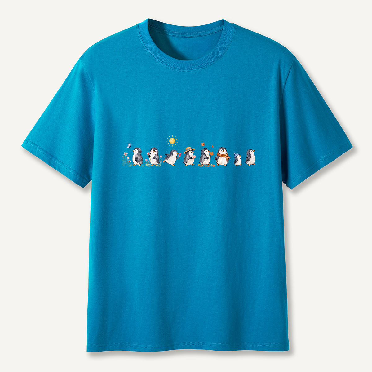 MDCTBYWY26072304 Seasonal Support Penguins T-Shirt