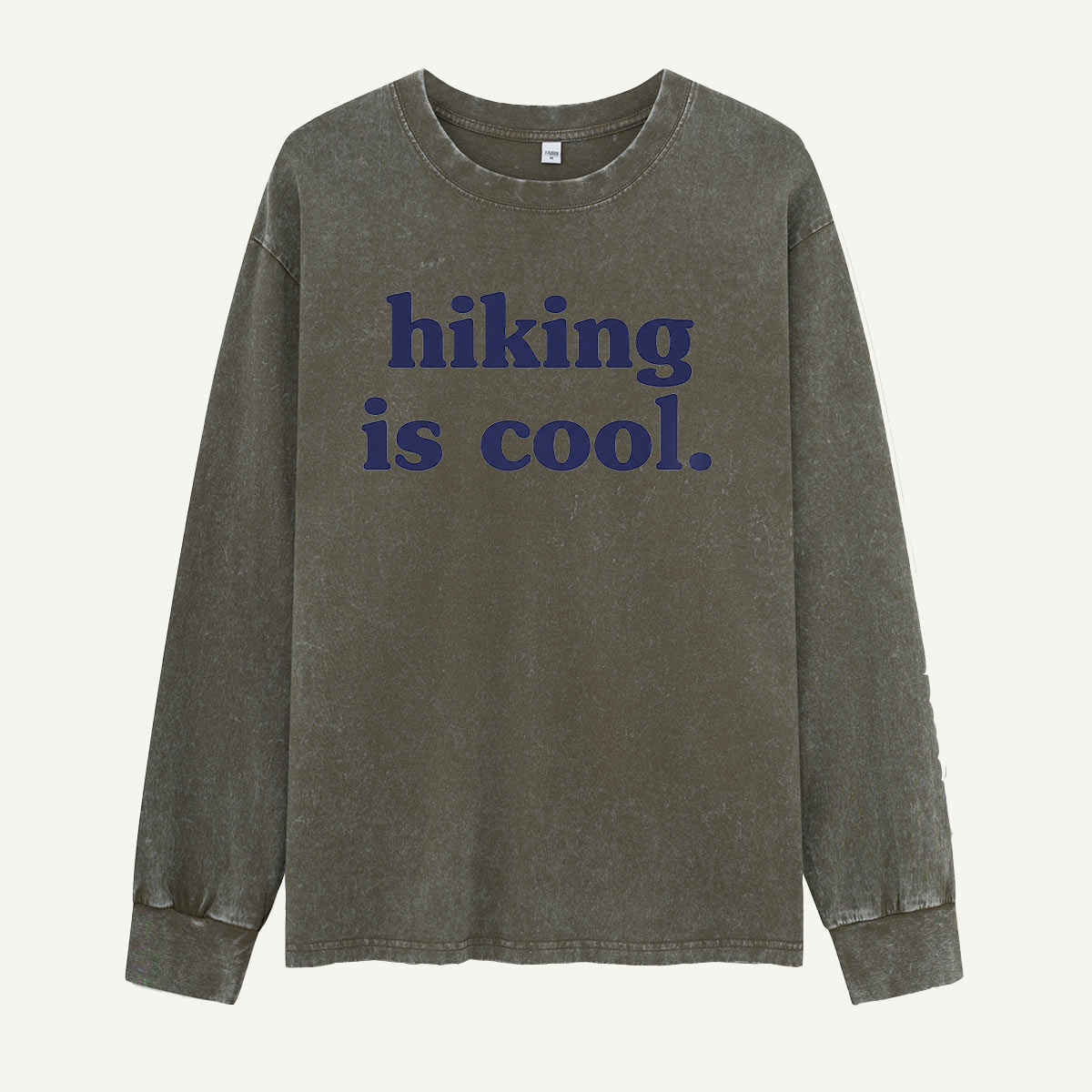 Hiking Is Cool Washed Long Sleeves