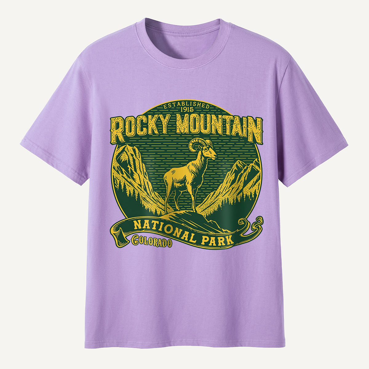 Rocky Mountain National Park Ram Badge T-Shirt