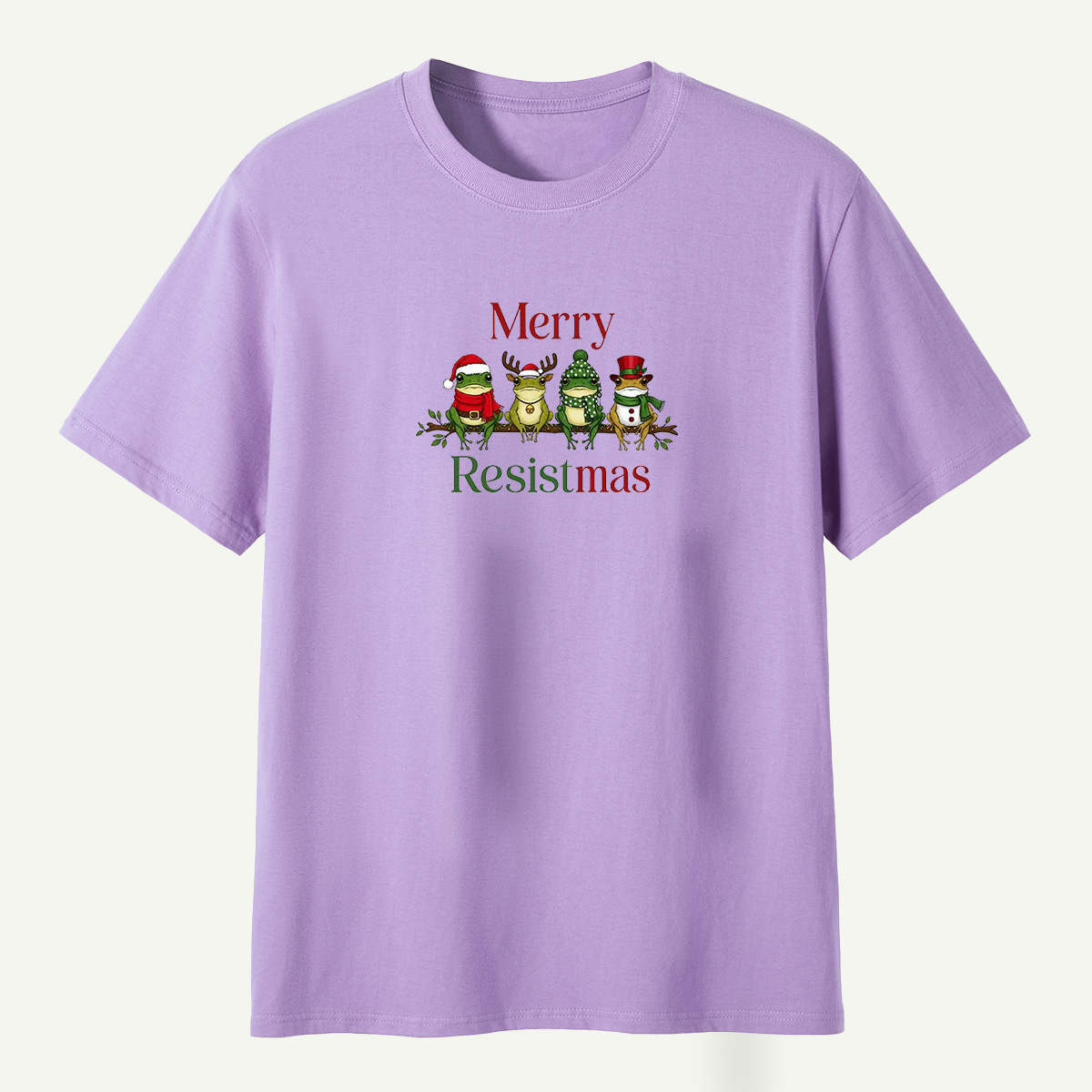 Merry Resistmas Christmas Frogs T-Shirt